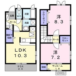 スリーズの物件間取画像